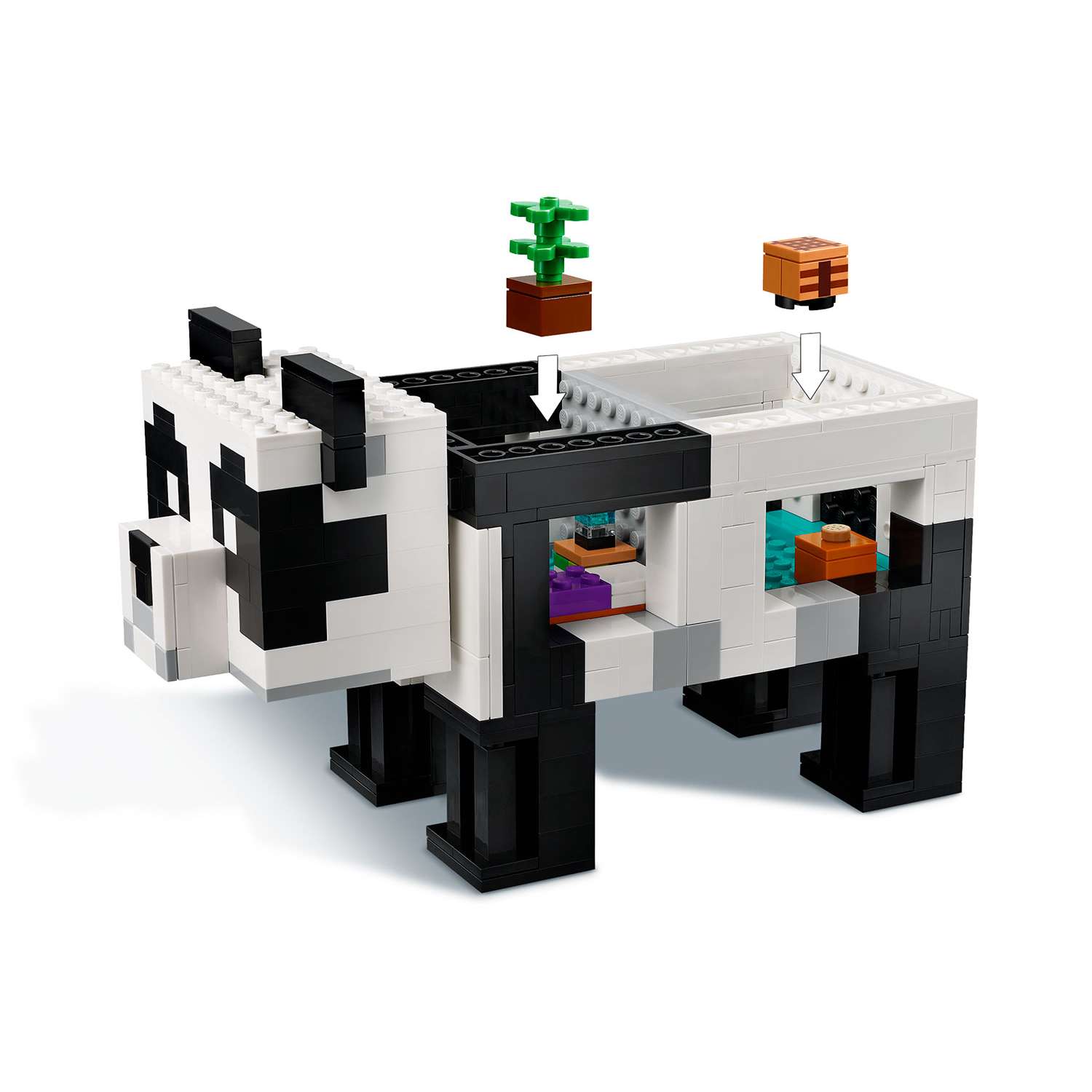 Конструктор детский LEGO Minecraft Дом Панды 21245 - фото 2
