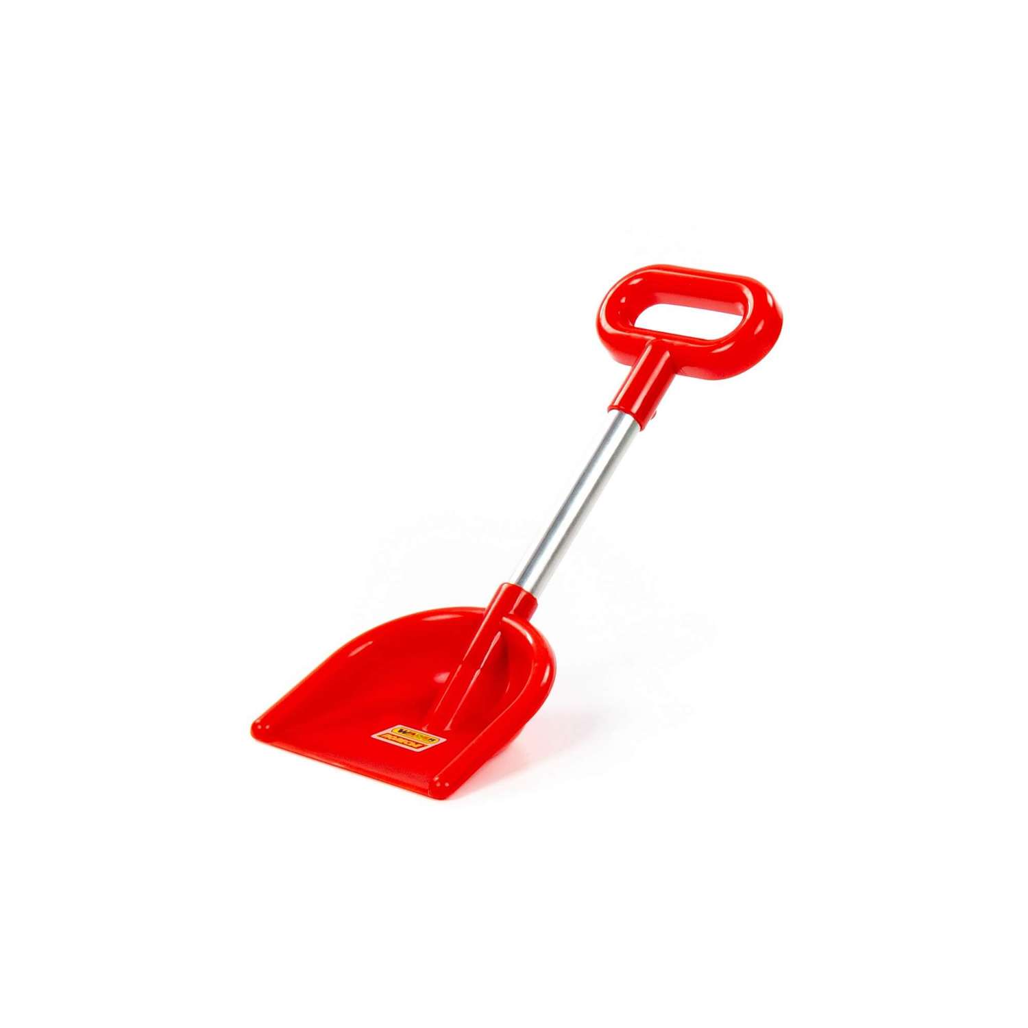 Лопатка детская Полесье алюминиевый черенок с ручкой 37 см красная - фото 2