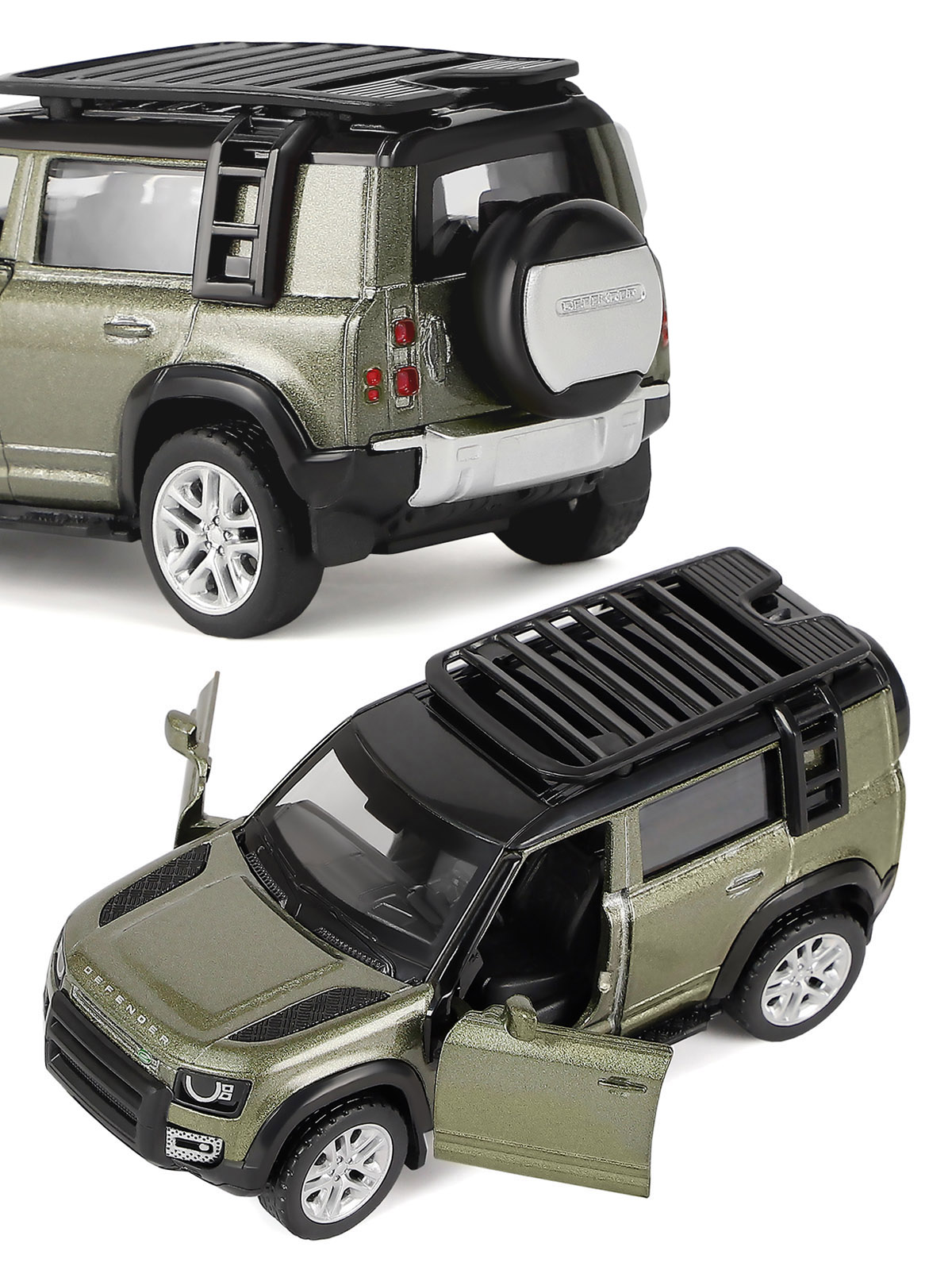 Внедорожник АВТОпанорама Land Rover 1:43 зеленый JB1251496 - фото 7