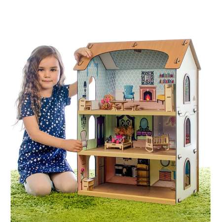 Кукольный домик Теремок деревянный КД-7