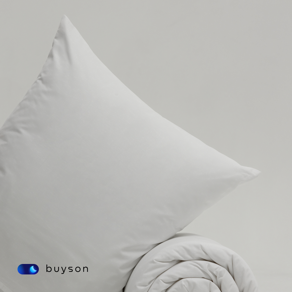 Комплект наволочек buyson BuyDream 70х70 см хлопковый поплин цвет белый - фото 8