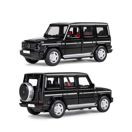 Машинка металлическая АВТОпанорама Игрушка детская 1:32 Mercedes-Benz G350d черный открываются капот передние и задние двери