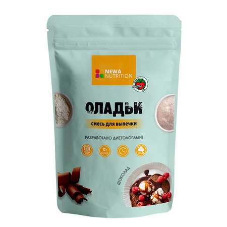 Смесь для выпечки Newa Nutrtition оладий и блинов без добавленного сахара с шоколадным вкусом 200г