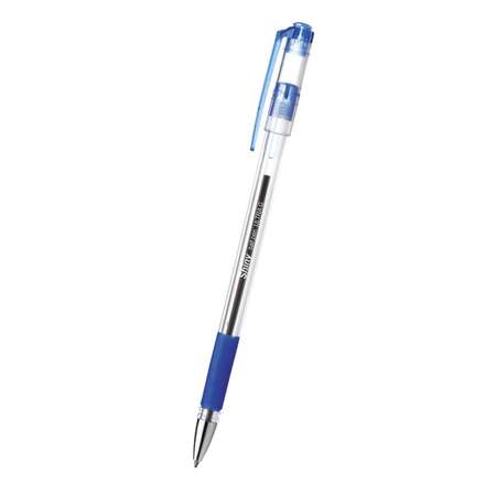 Ручки шариковые Hatber с грипом Ultra G technology 0.7 мм Shiny синие 12 штук в упаковке