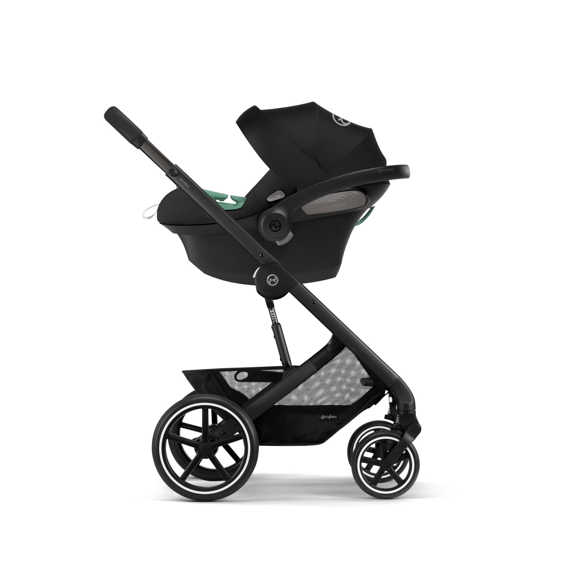 Коляска Cybex Balios S Lux BLK 3в1 Lava Grey с дождевиком - фото 5