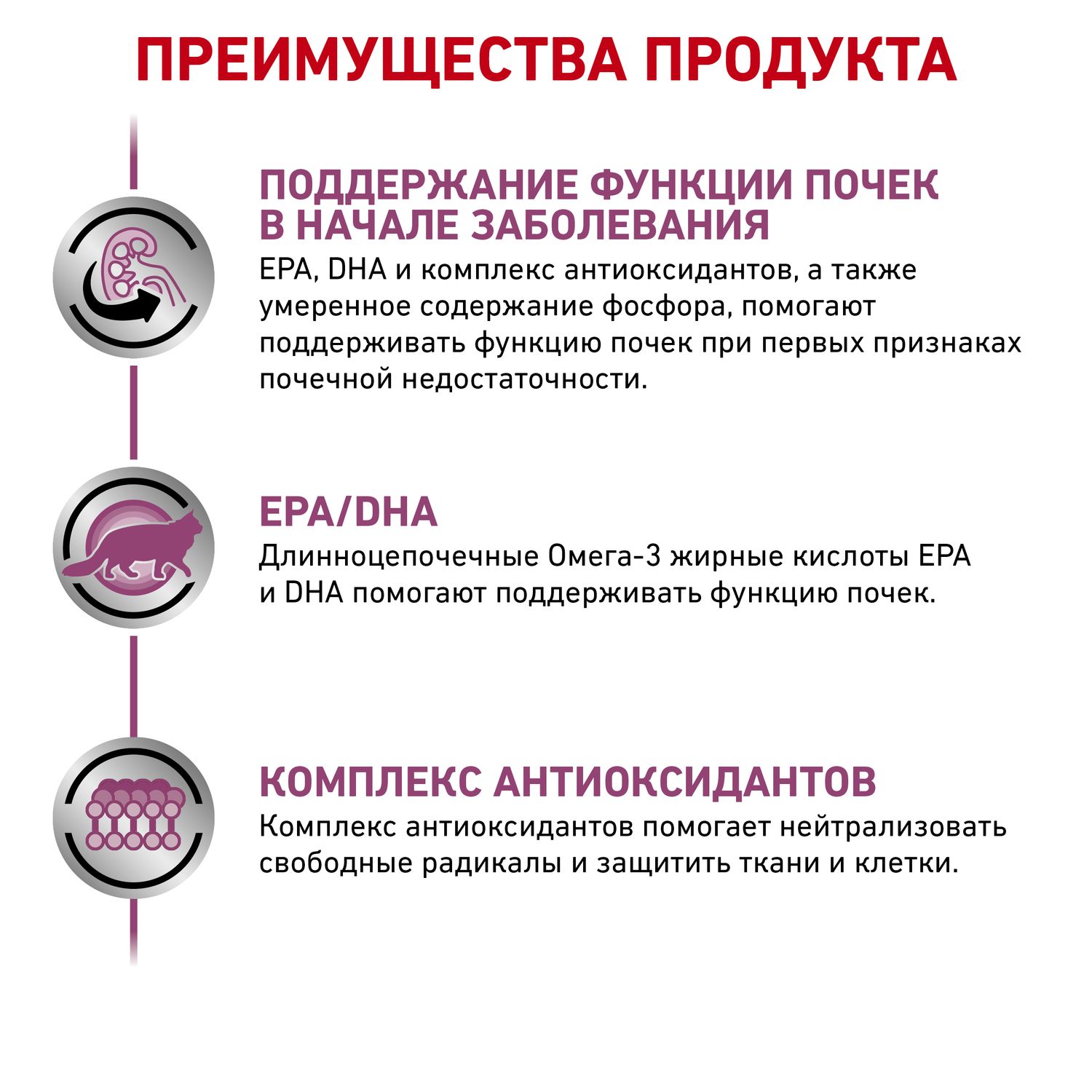 Корм для кошек ROYAL CANIN Early Renal Feline при ранней стадии почечной недостаточности соус 85г - фото 4