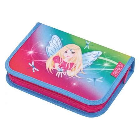 Пенал Herlitz Rainbow Fairy для девочки, с наполнением , 31 предмет