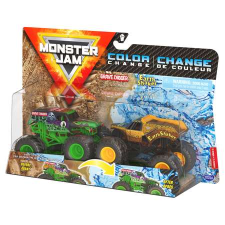 Машинка Monster Jam 1:64 2шт GraveDiggerVEarthShaker6044943/20128654