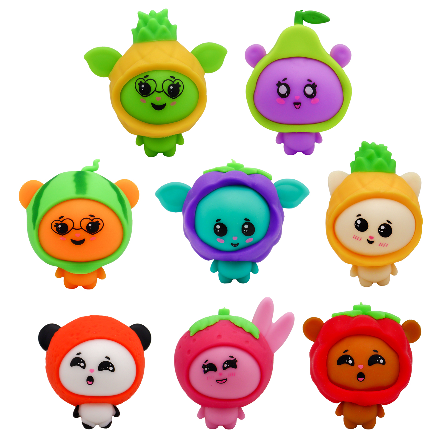 Фигурка-тянучка Funky Toys Mellow Mates в шапочке 12 видов в ассортименте FT866070 - фото 1