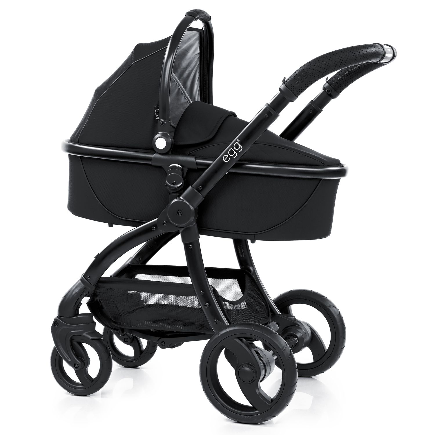 Люлька Egg Carrycot Just Black and Matt Black Frame EGCCJB - фото 3