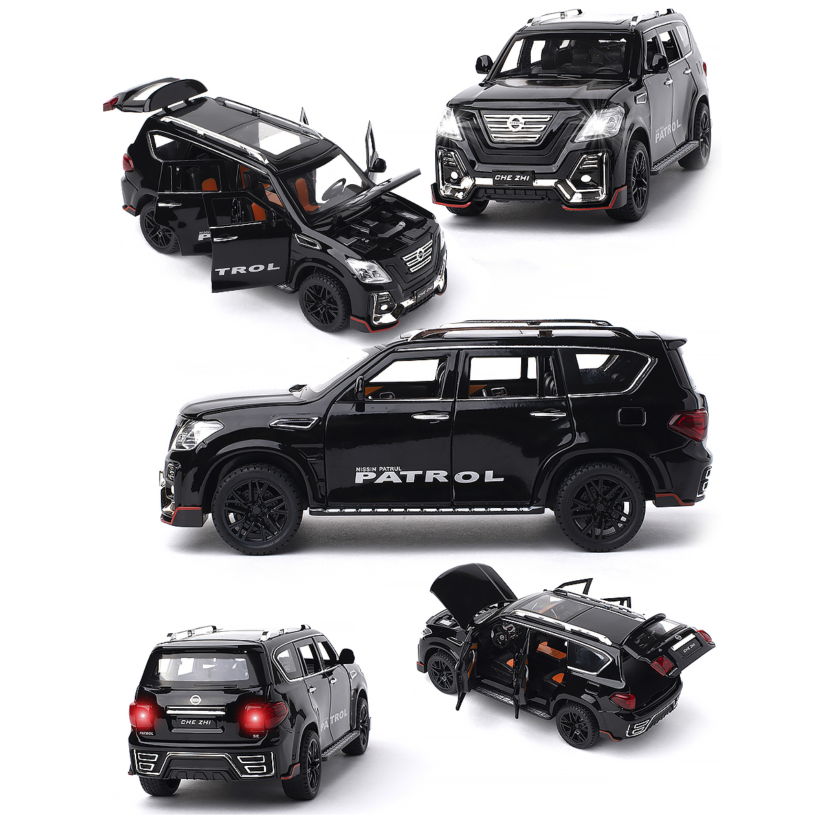 Автомобиль Che Zhi Nissan 1:24 CZ136blk - фото 5