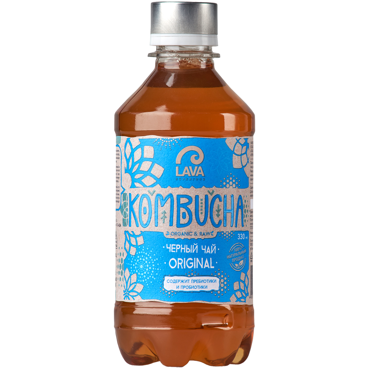 Чай LAVA SUPERFOOD Kombucha черный Original 330мл - фото 1