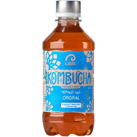 Чай LAVA SUPERFOOD Kombucha черный Original 330мл