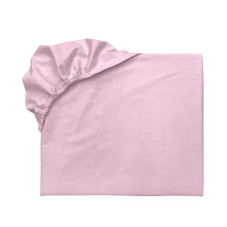 Простыня Primavelle на резинке детская из перкали 80х130х20 см розовая