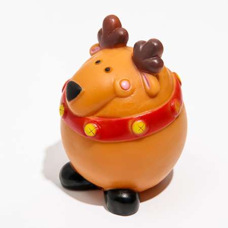 Игрушка для собак Пижон пищащая Объевшийся олень 6.5х8.5 см