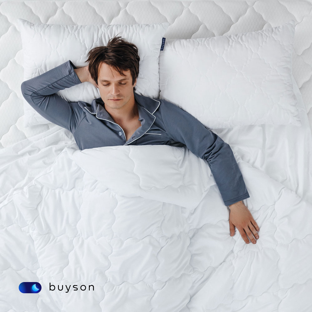 Анатомическая набивная подушка buyson BuyRelax 50х70 см высота 16 см - фото 9