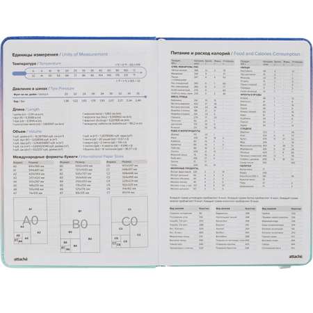 Ежедневник Attache недатированный Rainbow синий-фиолетовый А5 140х200мм 136л
