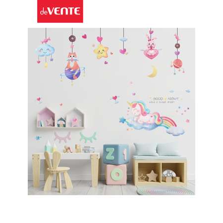 Наклейки интерьерные deVENTE Dreams about Unicorn. 45x30 см