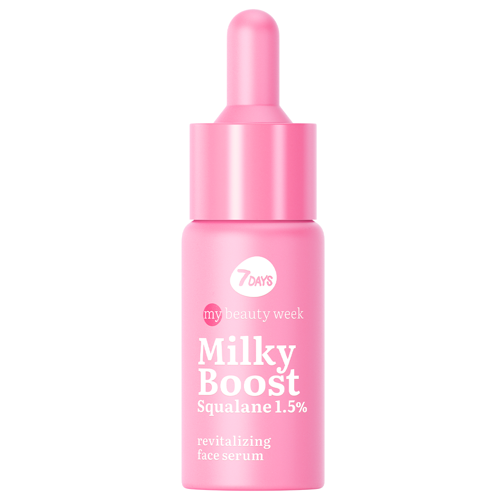 Сыворотка для лица 7DAYS Milky boost squalane 1.5% восстанавливающая - фото 1