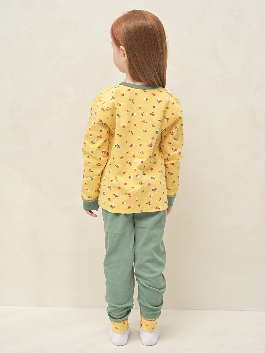 Пижама Fermi kids PJ_ягодки на горчичном - фото 6