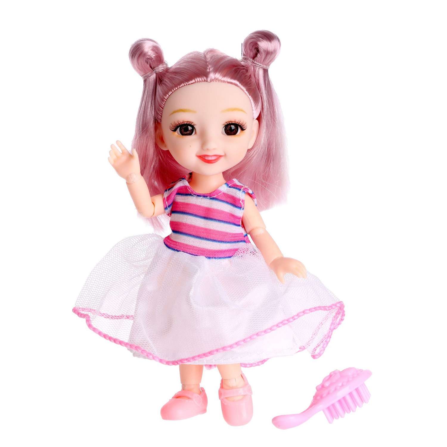 Кукла Sima-Land модная шарнирная «Женечка» с аксессуаром 7009566 - фото 1