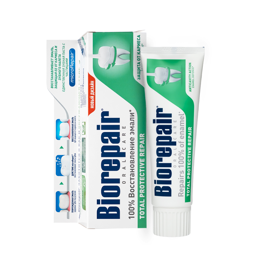 Зубная Паста Biorepair Total Protective Repair комплексная защита 75 мл - фото 7