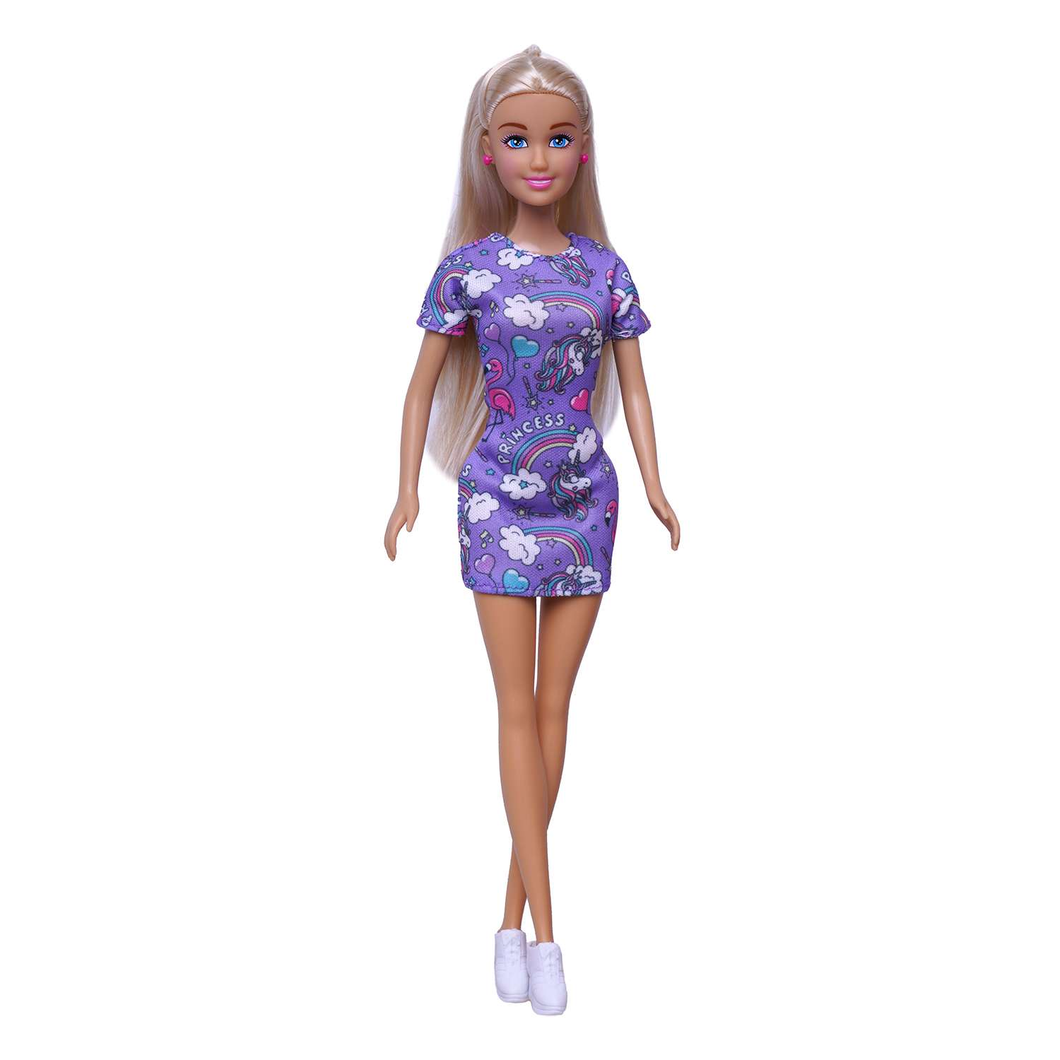Кукла Demi Star в платье единорог Фиолетовое 99666-2 99666-2 - фото 1
