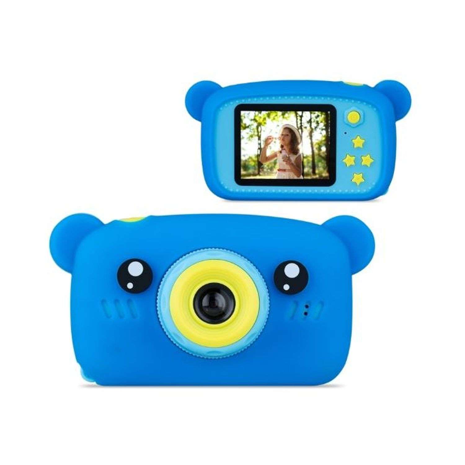 Детский фотоаппарат Seichi Мишка синий - фото 2