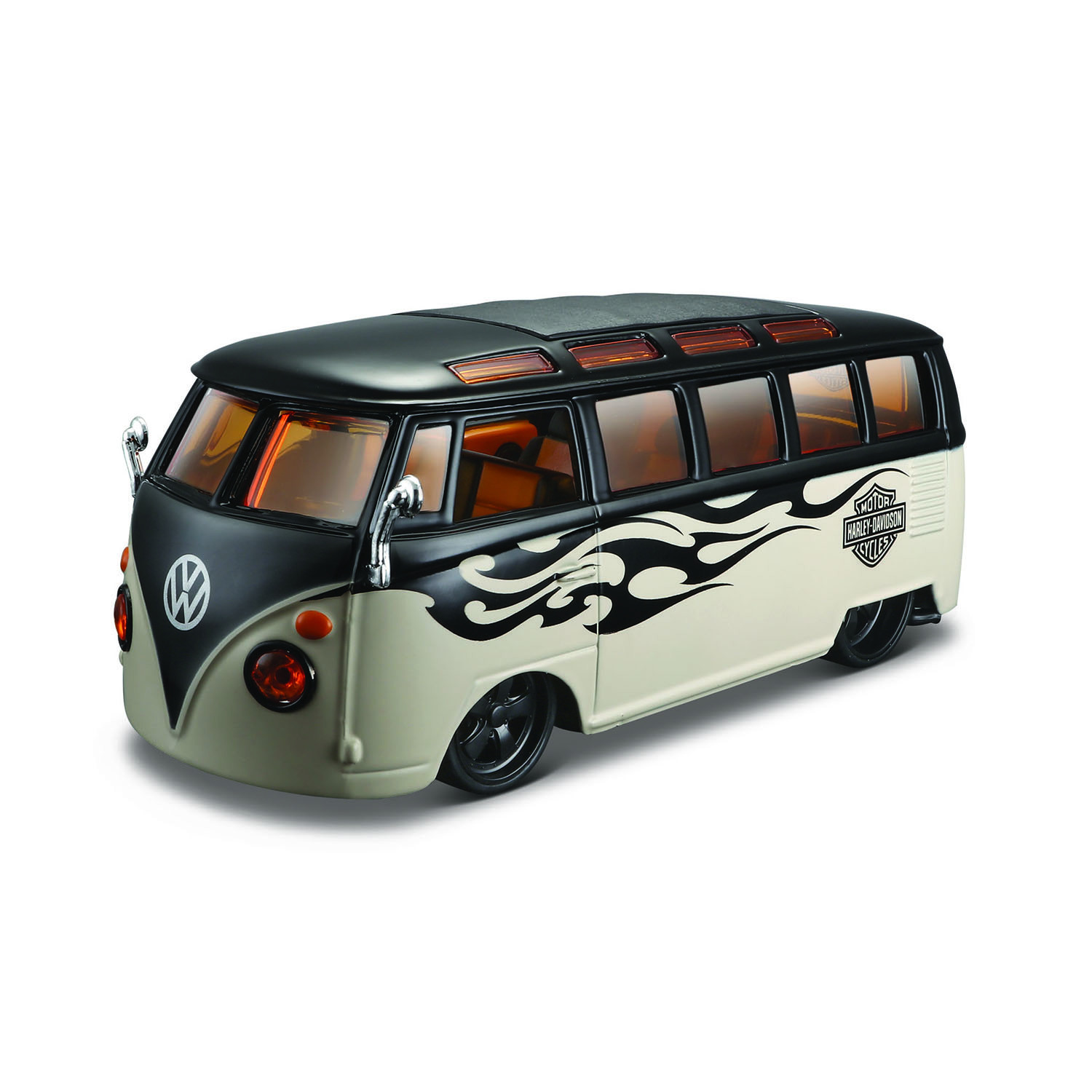 Автомобиль MAISTO Volkswagen Van Samba 1:24 серый 32192 - фото 1