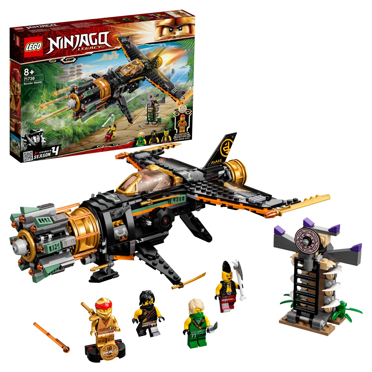 Конструктор LEGO Ninjago Скорострельный истребитель Коула 71736