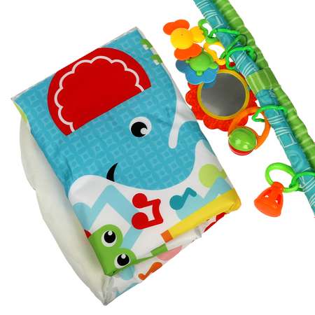 Детский игровой коврик УМка Развивающий с подвесками