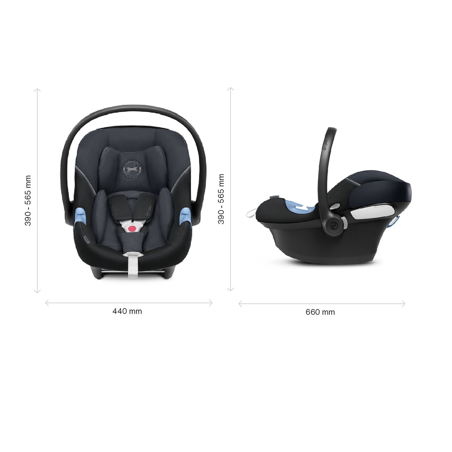 Автокресло Cybex Aton M i-Size Granite Black - фото 8