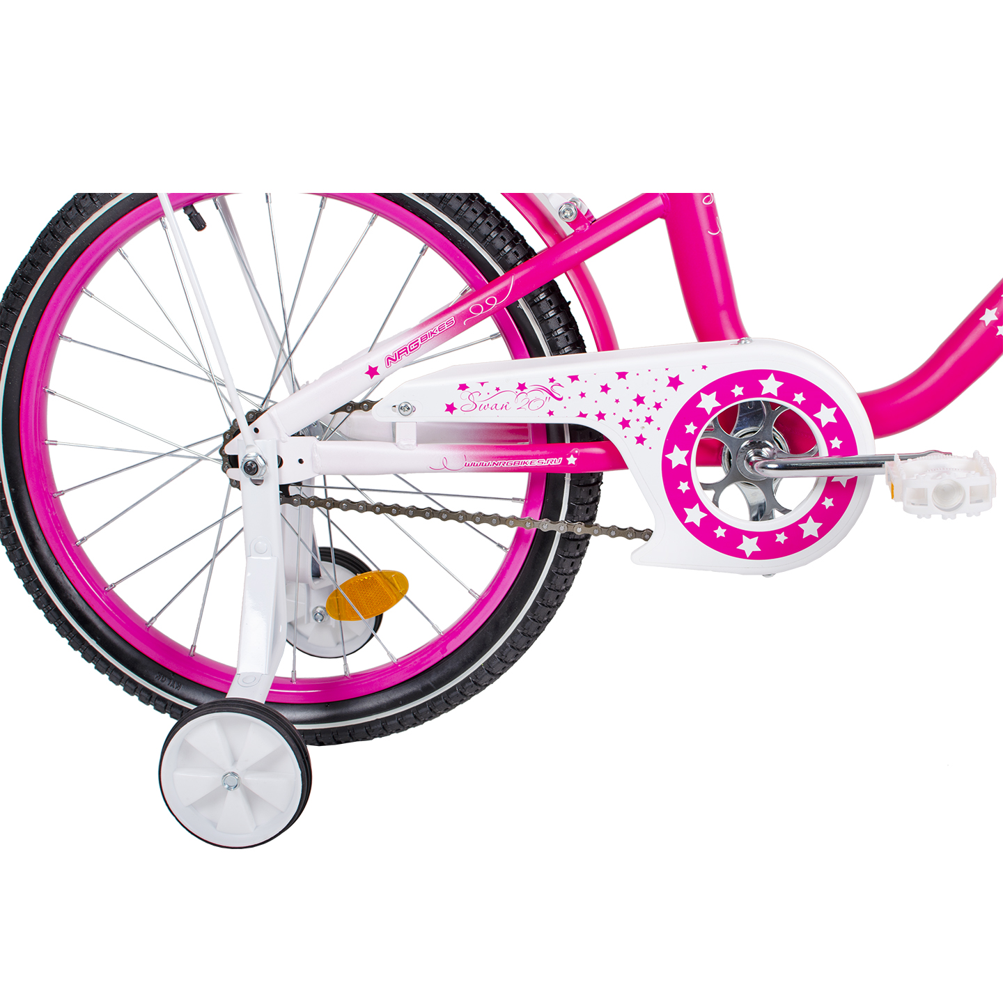 Велосипед NRG BIKES Swan 20 pink-white - фото 19