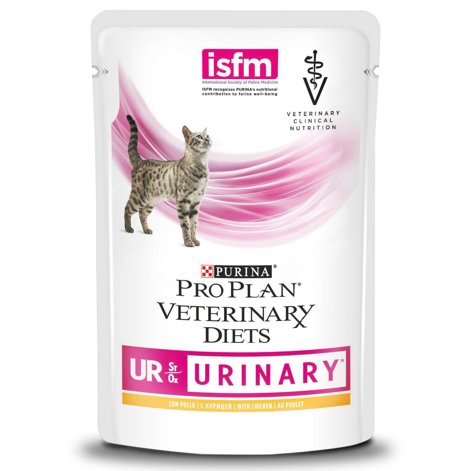 Корм для кошек Purina Pro Plan Veterinary diets UR St/Ox взрослых при болезни нижних отделов мочевыводящих путей курица пауч 85г - фото 1