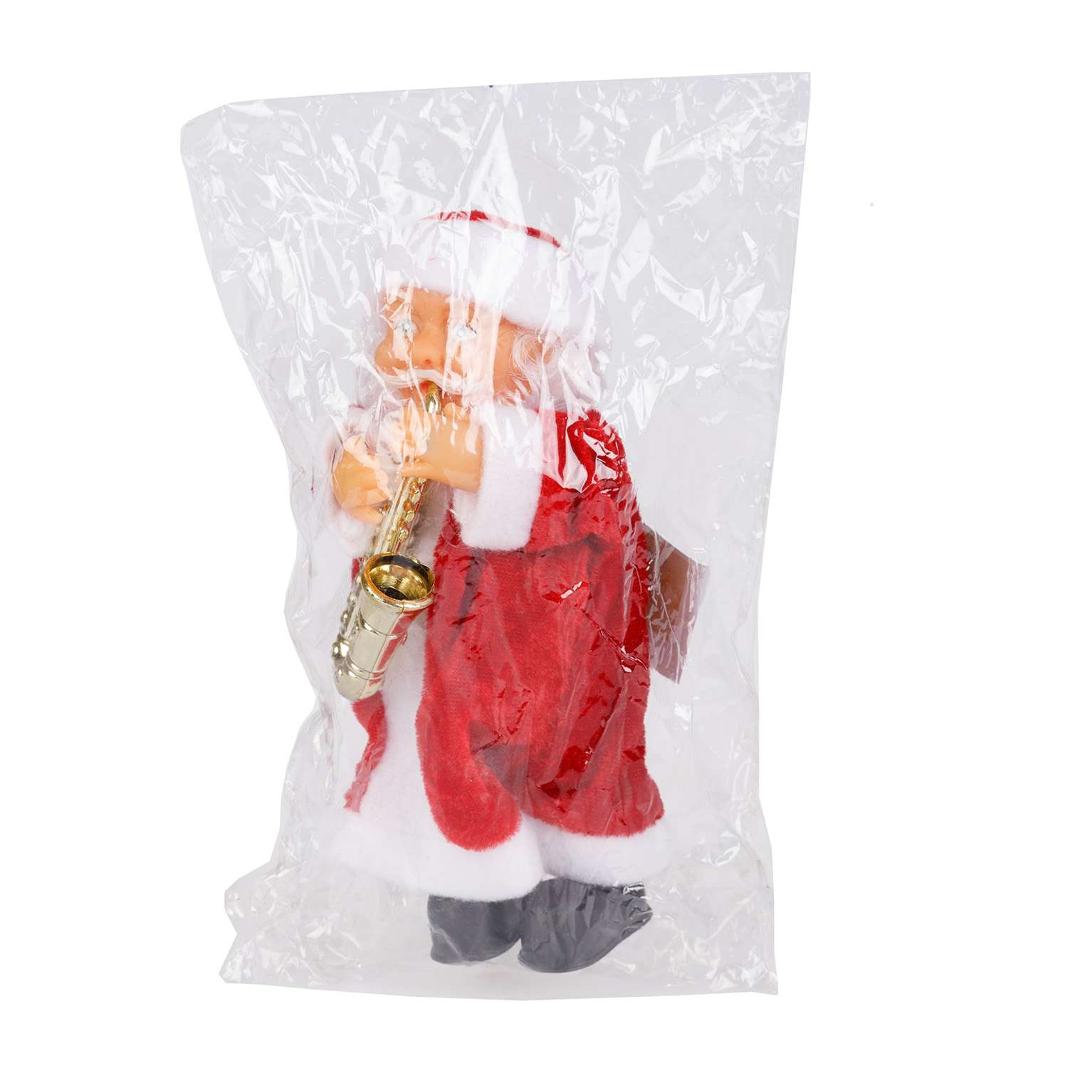 Фигура декоративная BABY STYLE Дед Мороз с саксофоном - фото 2
