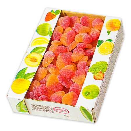 Мармелад Азовская кондитерская фабрика жевательный фруктовый Сладкие сердечки 1кг