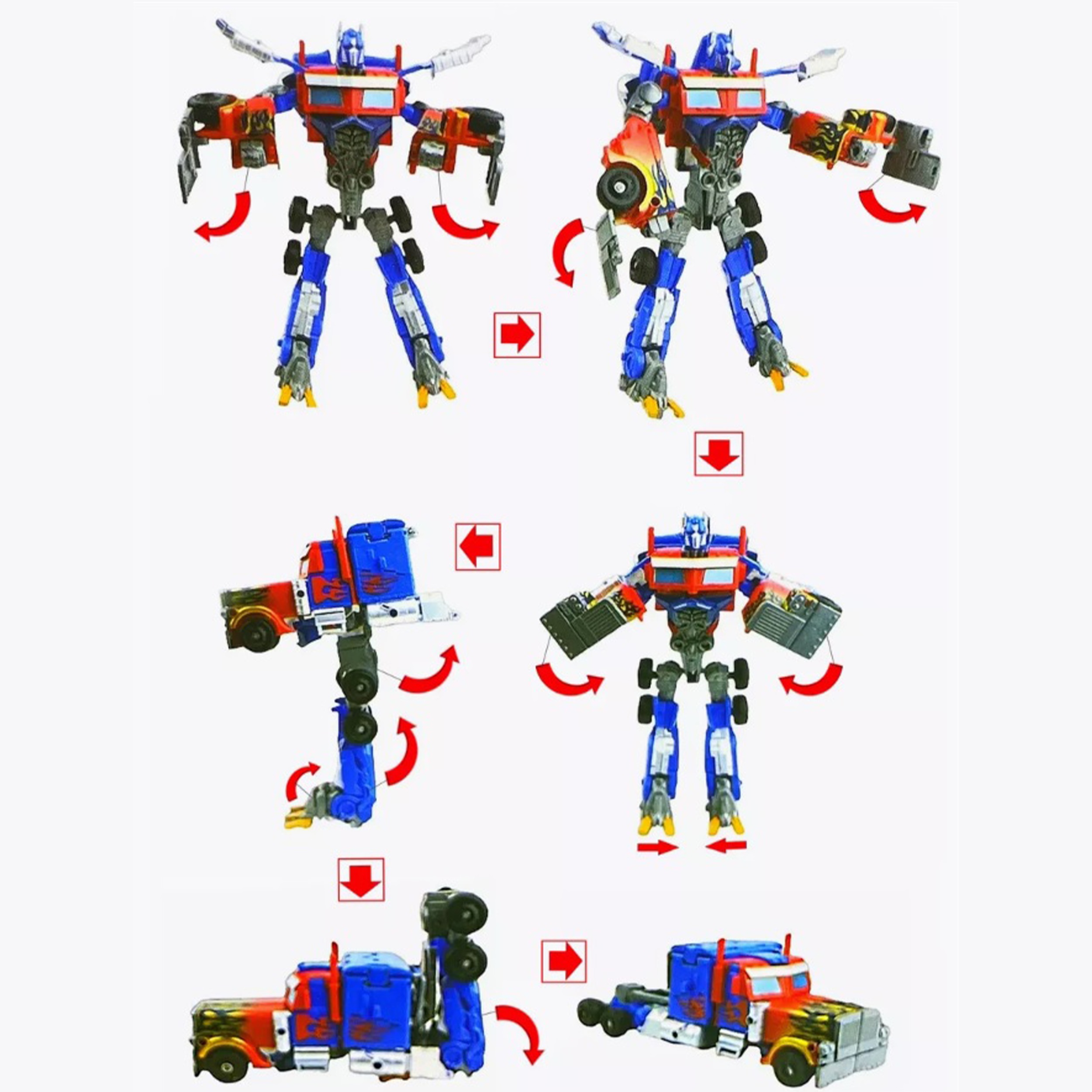 Робот трансформер Оптимус ТОТОША прайм машинка грузовик - фото 7