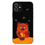 Силиконовый чехол Mcover для смартфона Apple iPhone 12 Pro Союзмультфильм Медвежонок и мед