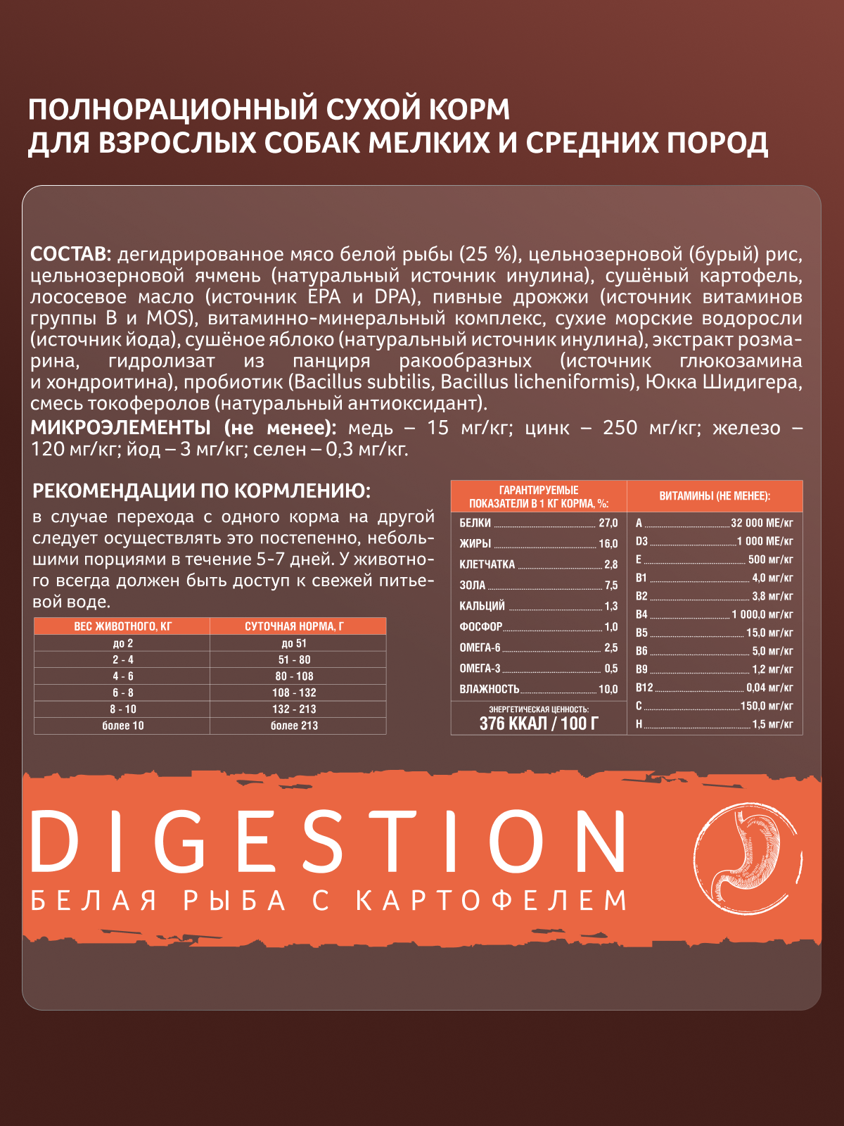 Корм сухой Зоогурман Ferma Digestion Чувствительное пищеварение Белая рыба с картофелем 1,5 кг - фото 4