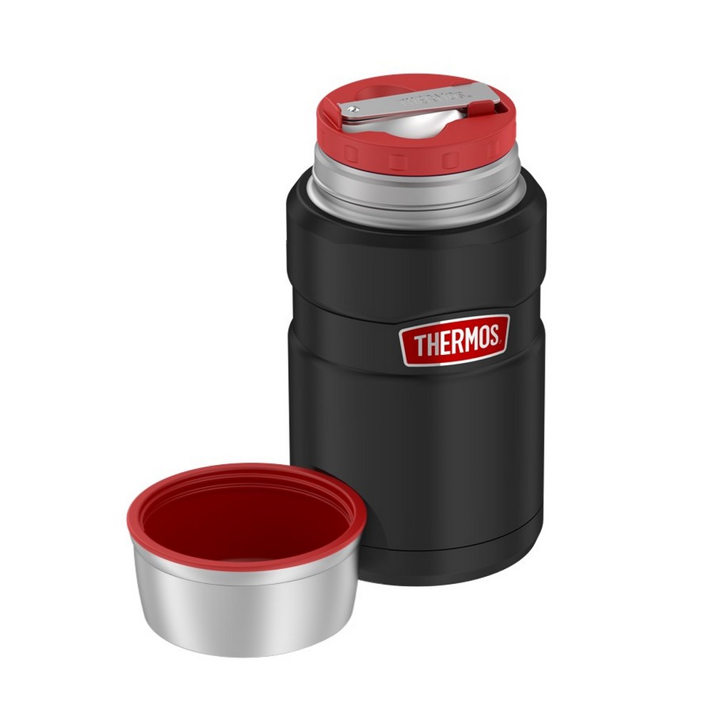 Термос для еды и напитков THERMOS 0.71 л черный MT-57 Red line - фото 4