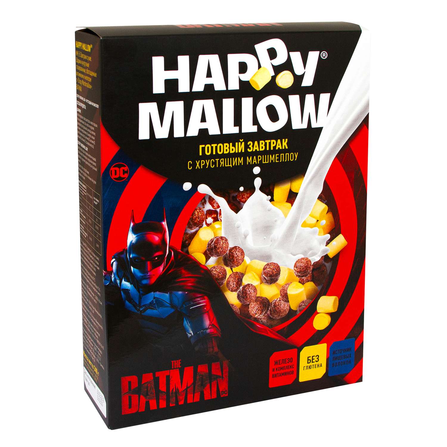 Завтрак с хрустящим маршмеллоу Сладкая сказка Happy Mallow Batman - фото 1