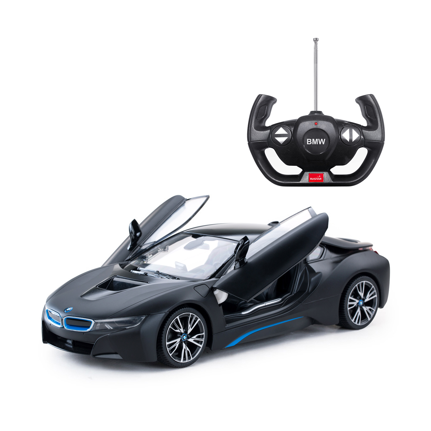 Машинка на радиоуправлении Rastar BMW i8 USB 1:14 Черная купить по цене  1499 ₽ в интернет-магазине Детский мир