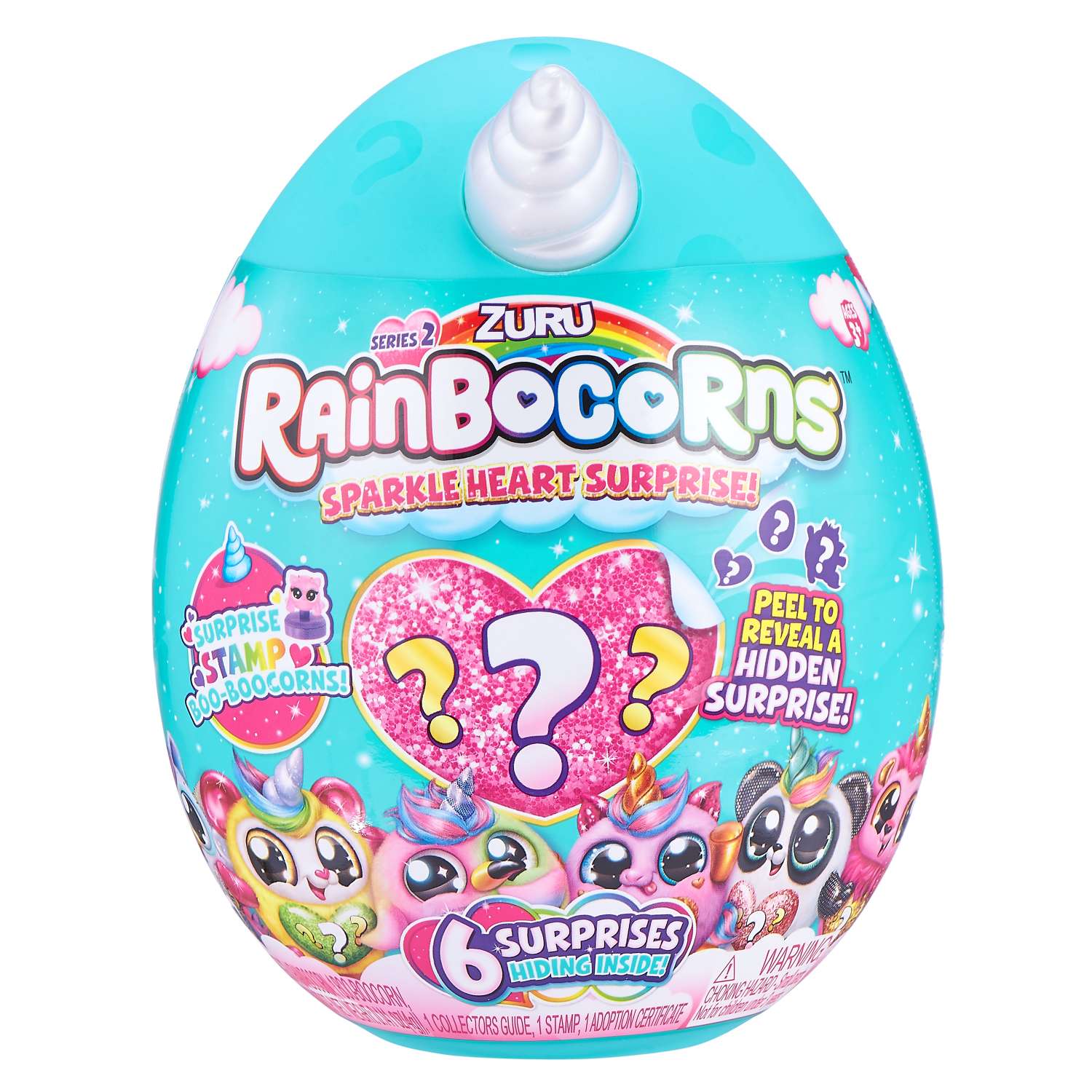 Игрушка Rainbocorns Rainbocorns Sparkle heart surprise S2 в непрозрачной упаковке (Сюрприз) 9214-S001 - фото 1