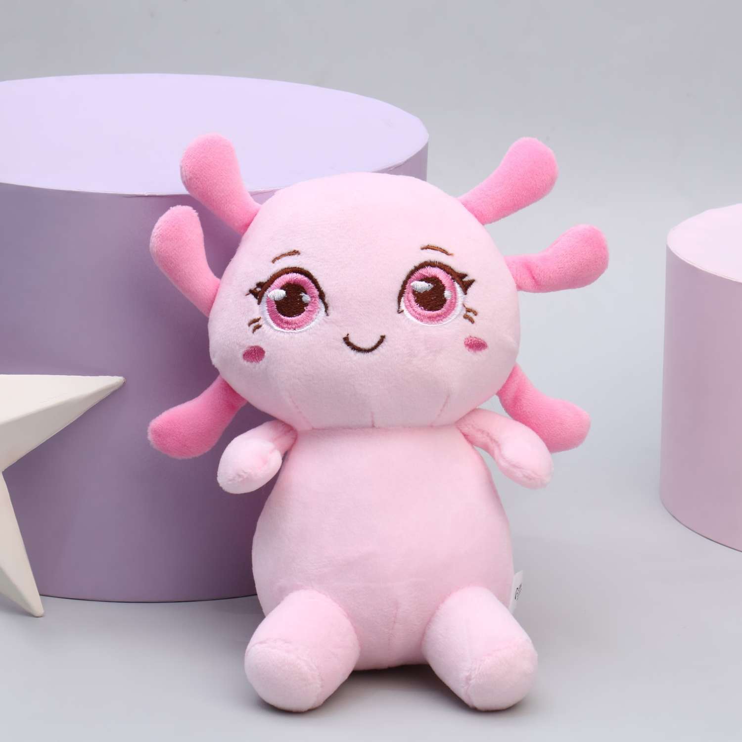 Мягкая игрушка Milo Toys «Аксолотль» цвет розовый - фото 6