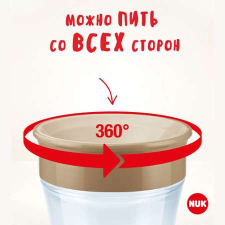 Поильник с насадкой 360 градусов Nuk Evolution Mini Magic Cup