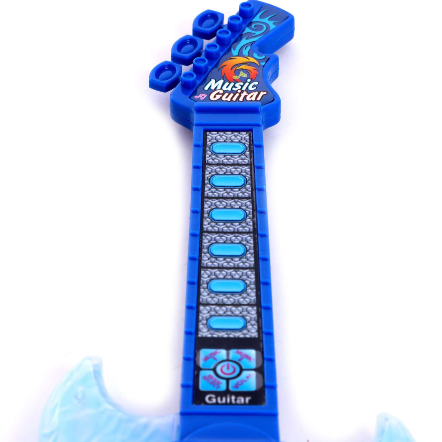 Игрушка Sima-Land музыкальная гитара «Играй и пой» с микрофоном звуковые эффекты цвет синий - фото 4