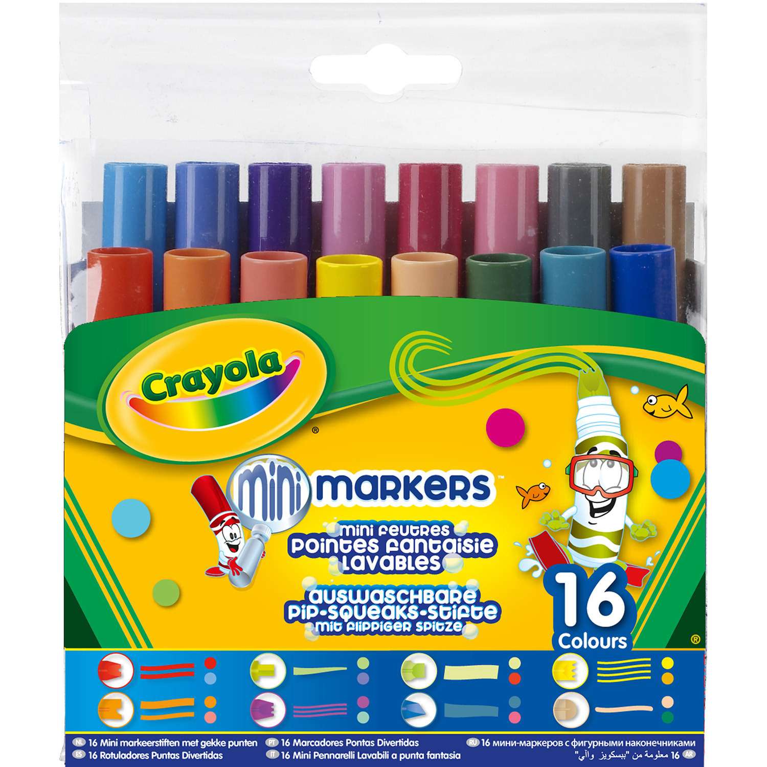 Мини-фломастеры Crayola 16 шт - фото 1