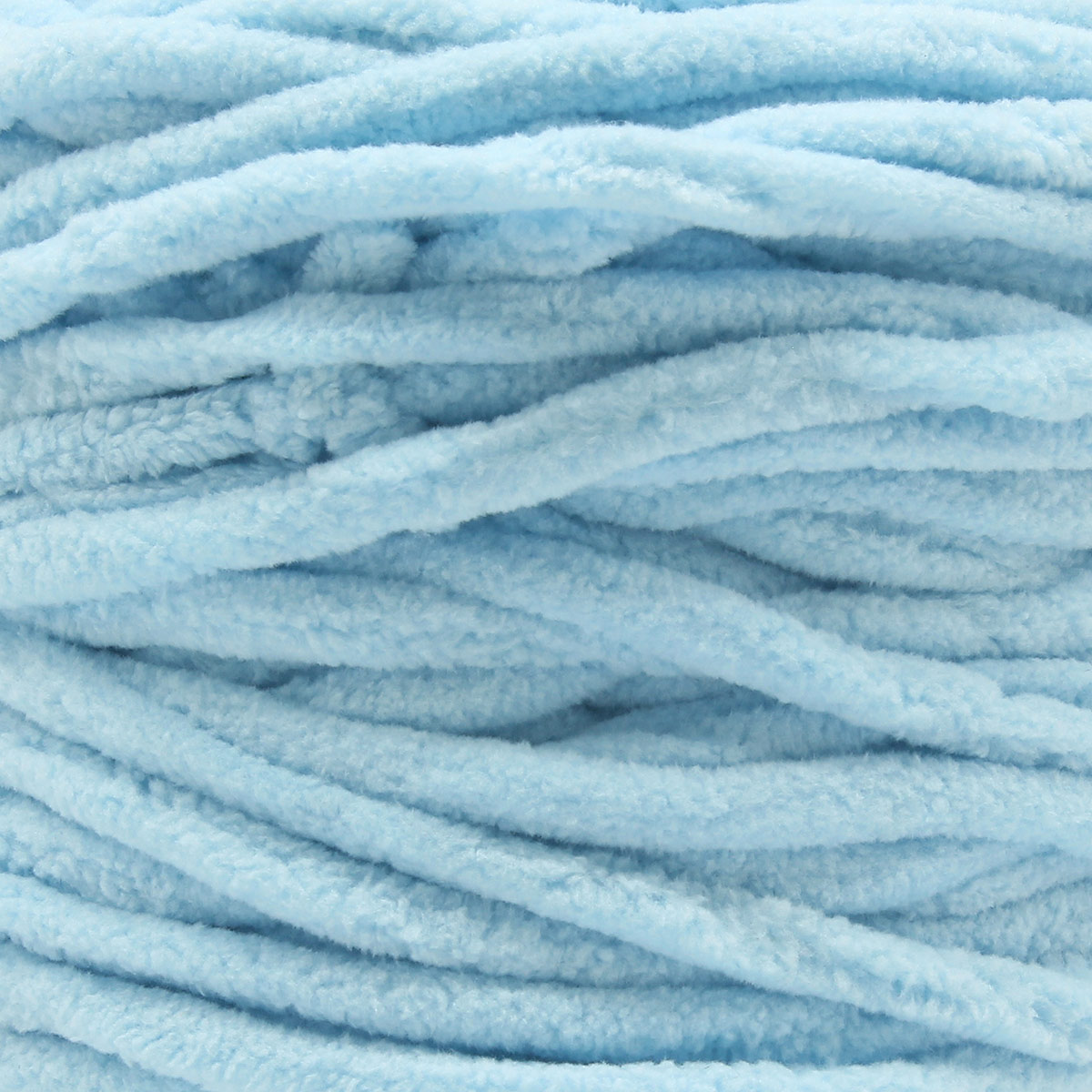 Пряжа для вязания Astra Premium плюшевая пушистый ворс полиэстер 100 гр 80 м 516 св.голубой 2 мотка - фото 4