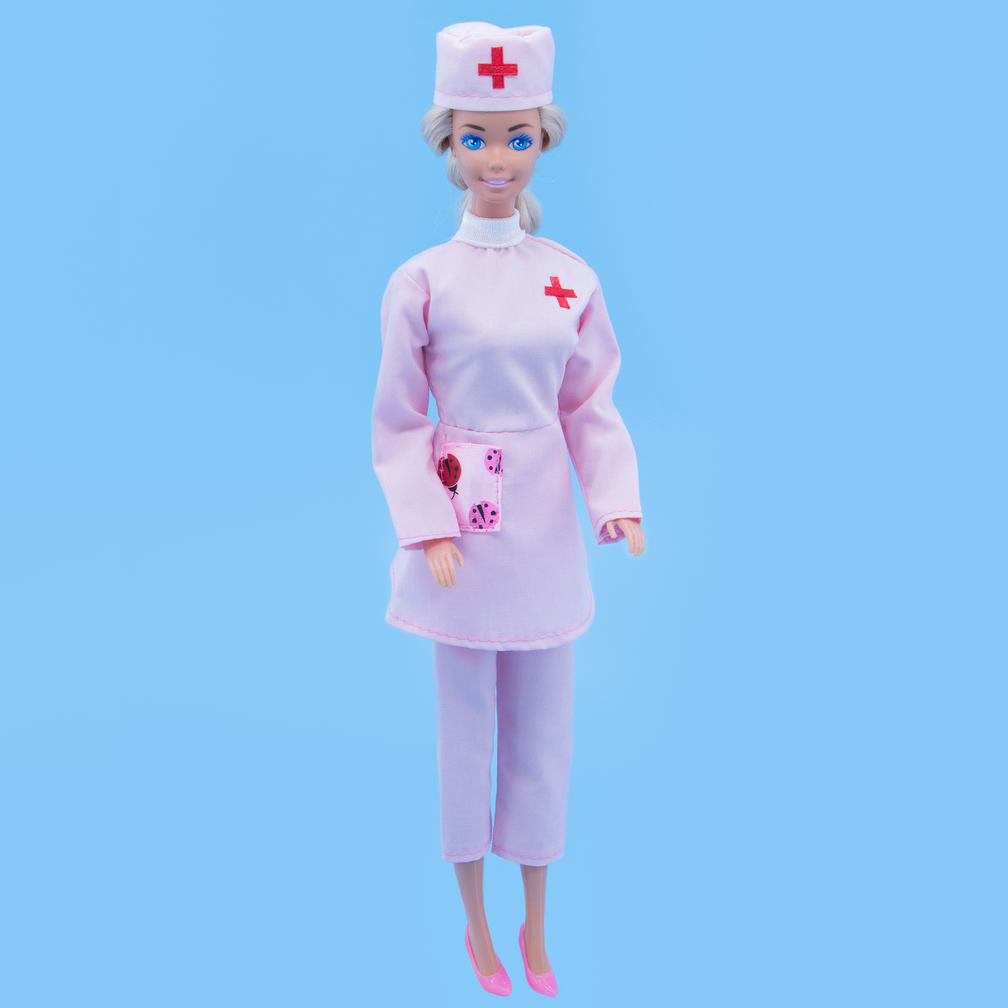 Костюм медсестры Модница для куклы 29 см 4747 розовый 4547розовый - фото 9