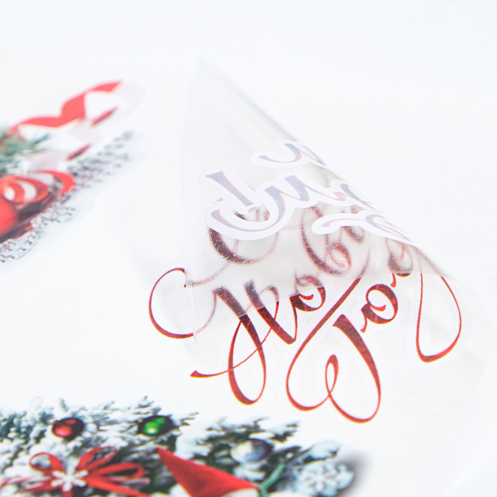 Набор наклеек Sima-Land На окна «Новогодний» 6 наклеек новогодних в наборе 10 х 17 5 см - фото 3